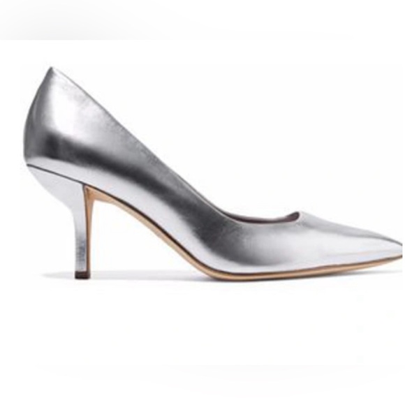 Diane Von Furstenberg Meina Silver Pumps - Picture 1 of 11